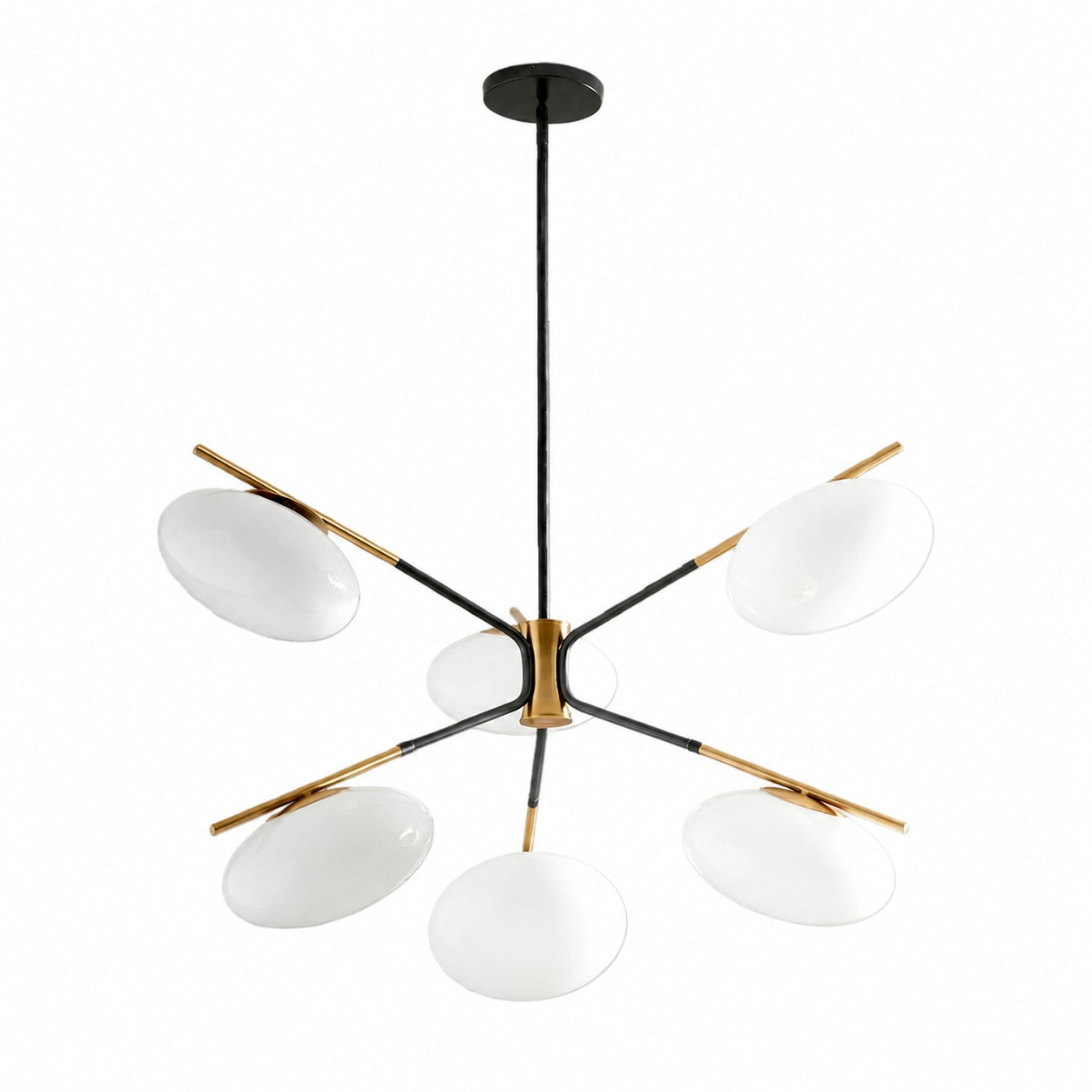Brimush Pendelleuchte in flacher Kugelform – Minimalistische Architekturform