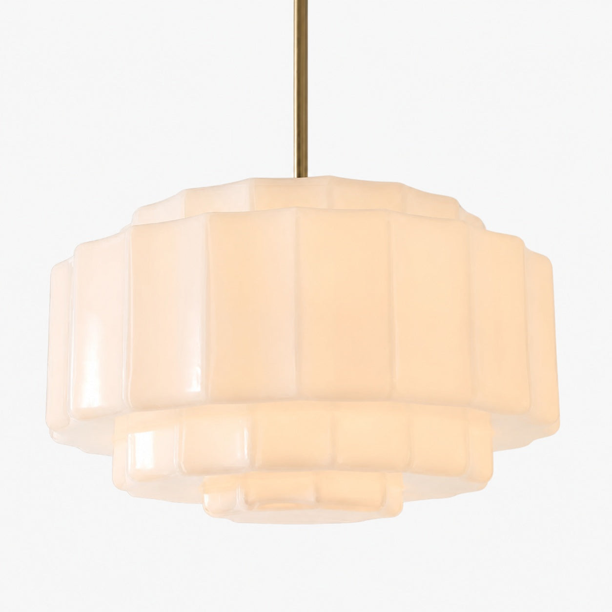 Vexrona Glas-Pendelleuchte – Elegante, verstellbare Metall-Aufhängestange für Wohnzimmer und Bar