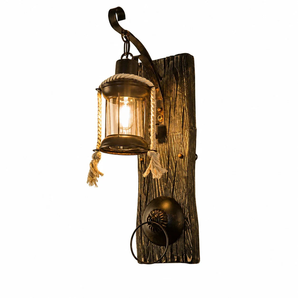 Rope Accent Wall Lantern