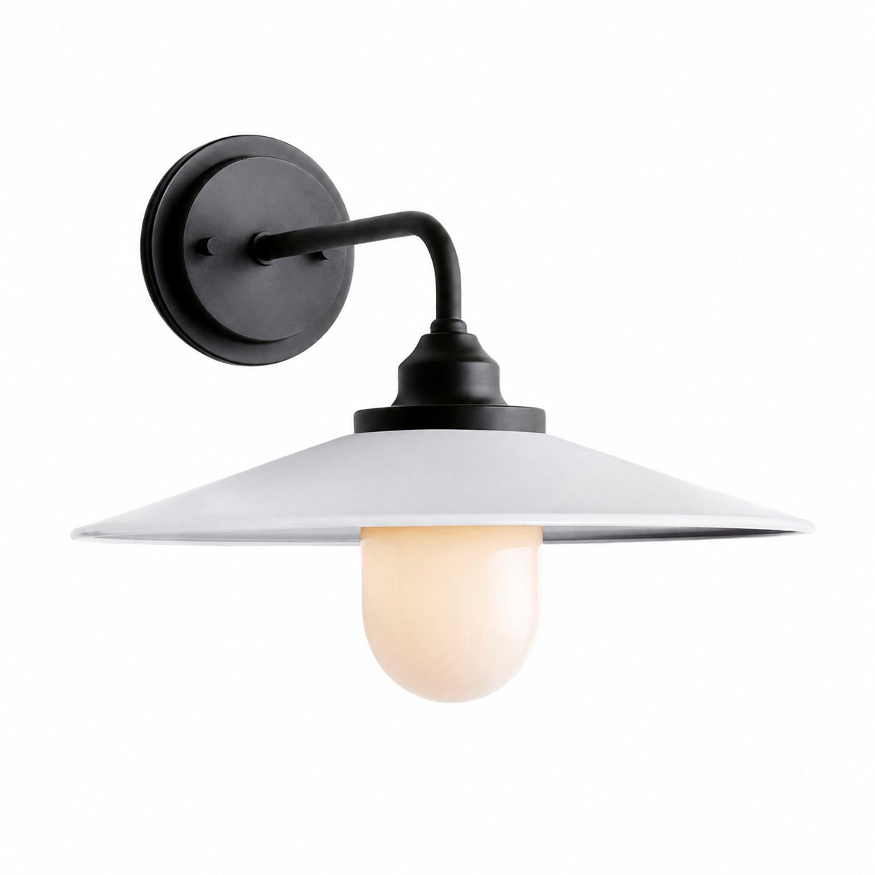 Cordax Wandleuchte im Utility-Stil – Metall und Glas für die Innen- und Außendekoration