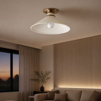Aurenza Flush Mount – Farmhouse Ceiling Light with Simple Elegant Design