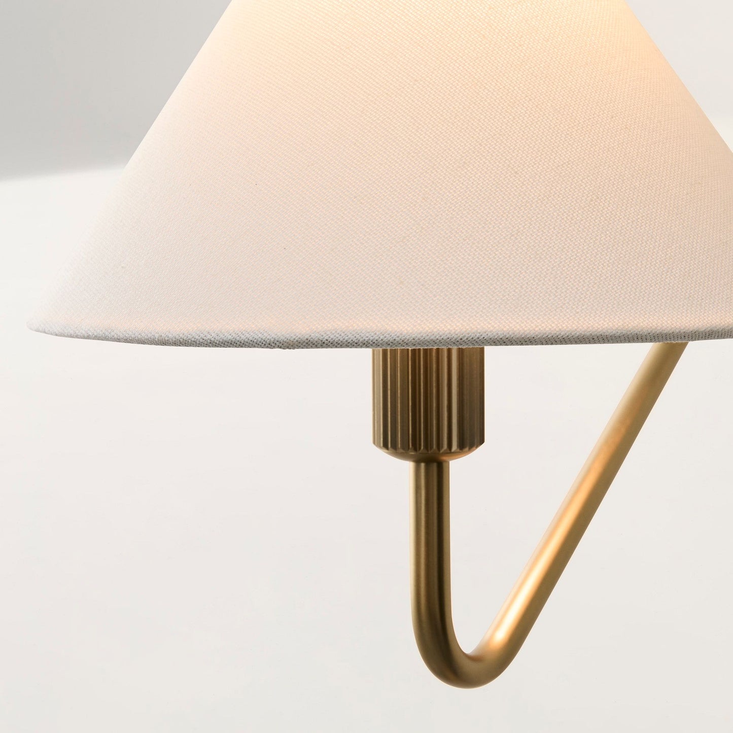 Diora Adjustable-arm Wall Sconce with Linen Shade - Versatile Wall Lamp for Bedroom or Hallway