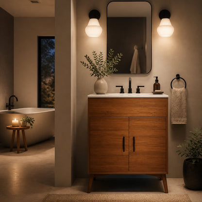 Rivrona Wandleuchte aus geripptem Glas – elegante, moderne Beleuchtung für Flur und Schlafzimmer