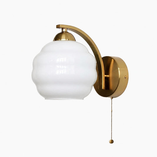 Curvona Bauhaus Milchglas Wandleuchte - Minimalistisches Dekor Upgrade 