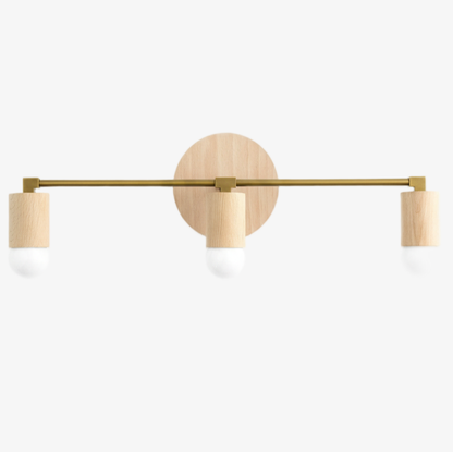 Mobilux Line Holz- und Schminktischleuchte – Böhmische Badezimmerbeleuchtung