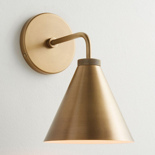 Retro-Wandleuchte aus Metall im Kegeldesign mit klassischem Design