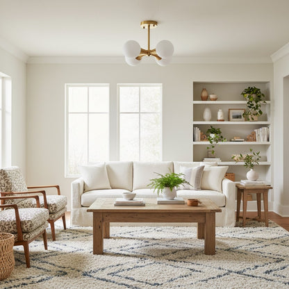 Spheraeon Retro Branching Globe Ceiling Light - Multi Light Fixture for Dining Rooms