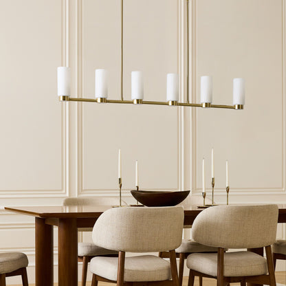 Rivora Fluted Glass Chandelier – Elegant Ribbed Lasting Design