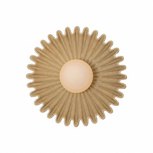 Glova Nordic Floral Ceramic Wall Light – Sculptural Accent Wall Lamp for Bedroom, Hallway, Living Room