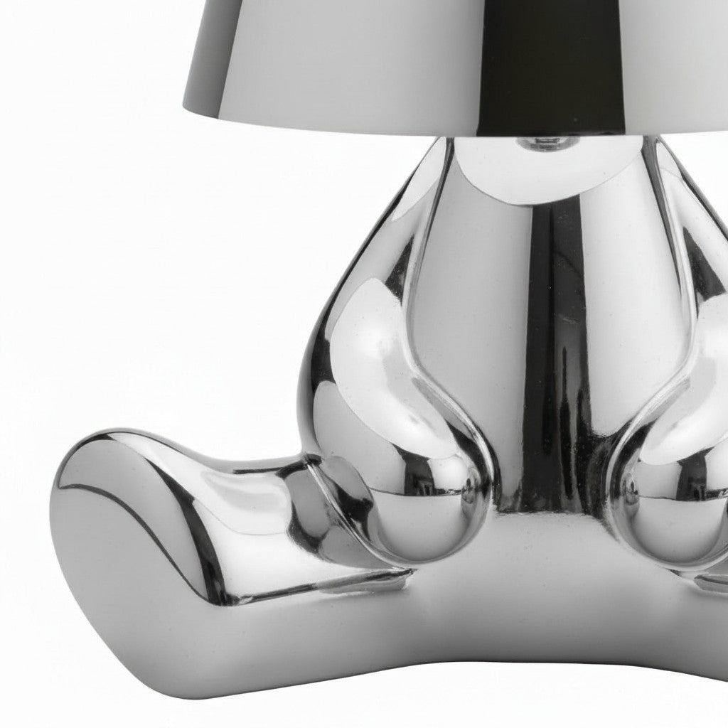 Aurabrova Rechargeable Human Figure Table Lamp – Modern Aluminium Lamp for Living Room