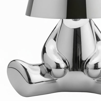 Aurabrova Rechargeable Human Figure Table Lamp – Modern Aluminium Lamp for Living Room