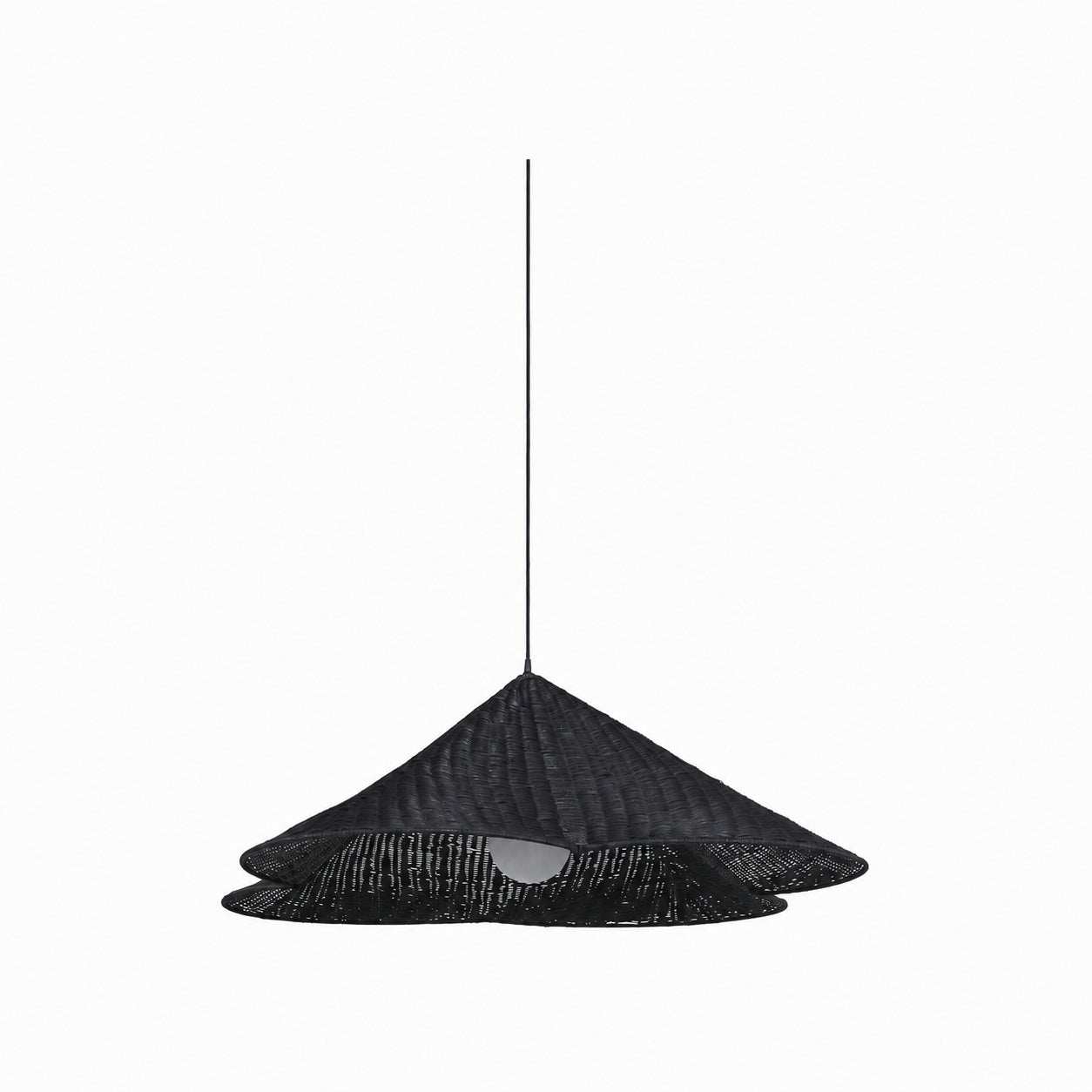 Wickara Natural Rattan Woven Pendant Light – Boho-Chic Hanging Lamp for Living and Dining