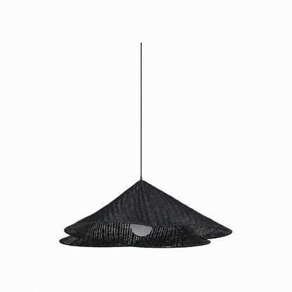 Wickara Natural Rattan Woven Pendant Light – Boho-Chic Hanging Lamp for Living and Dining