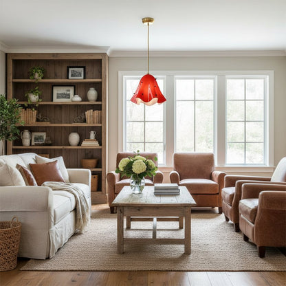 Bellina Sculptural Floral Pendant Light Contemporary Ceiling Fixture for Living Room