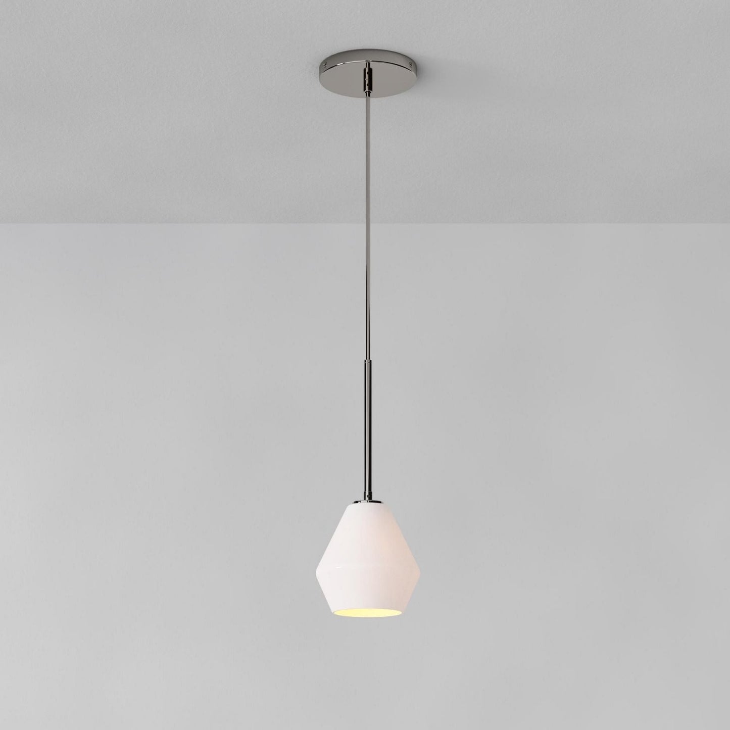Merin Transparent Glass Sculpture Geometric Chandelier