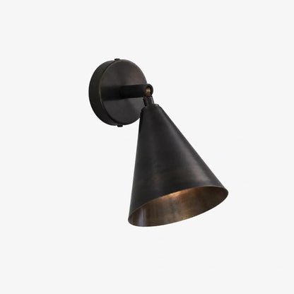 Matte Black Brass wall light finish