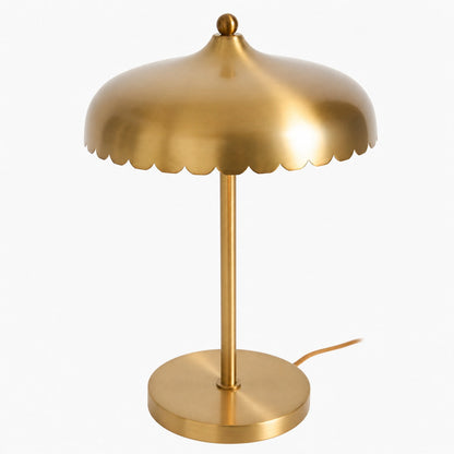 Rayla Elegante Scallop Glas Tischlampe - Atmosphärisches Licht - Schreibtisch oder Beistelltisch
