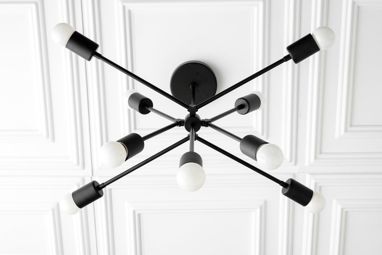 Mobilux Line Modern Chandelier - Mid Century Ceiling Light Fixture