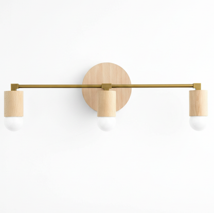 Mobilux Line Holz- und Schminktischleuchte – Böhmische Badezimmerbeleuchtung