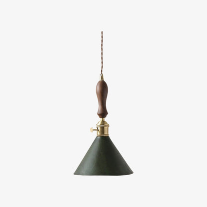 Modern Minimalist Leather Shade Pendant Light