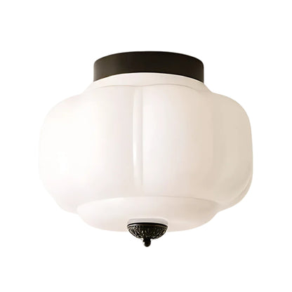 Eloise Deckenleuchte Milchglas - Unterputzmontage Deckenlampe Vintage