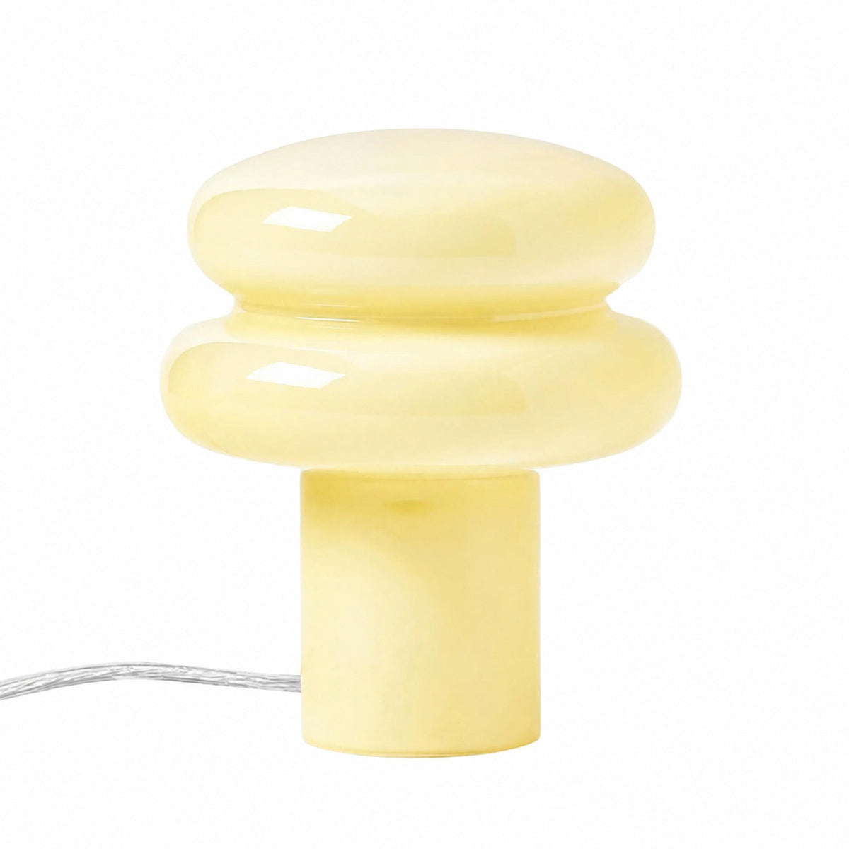 Orra Weiches Licht Opalglas Tischlampe - Zeitgenössisches Pilz Design für Gemütliche Räume