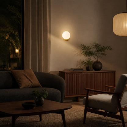 Nebulon Artistic Ceramic Wall Light with Soft Glow - Perfect for Living Rooms and Hallways