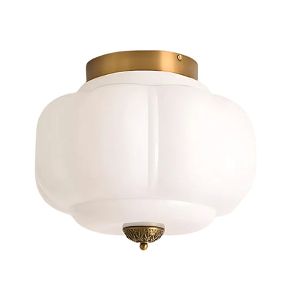 Eloise Deckenleuchte Milchglas - Unterputzmontage Deckenlampe Vintage