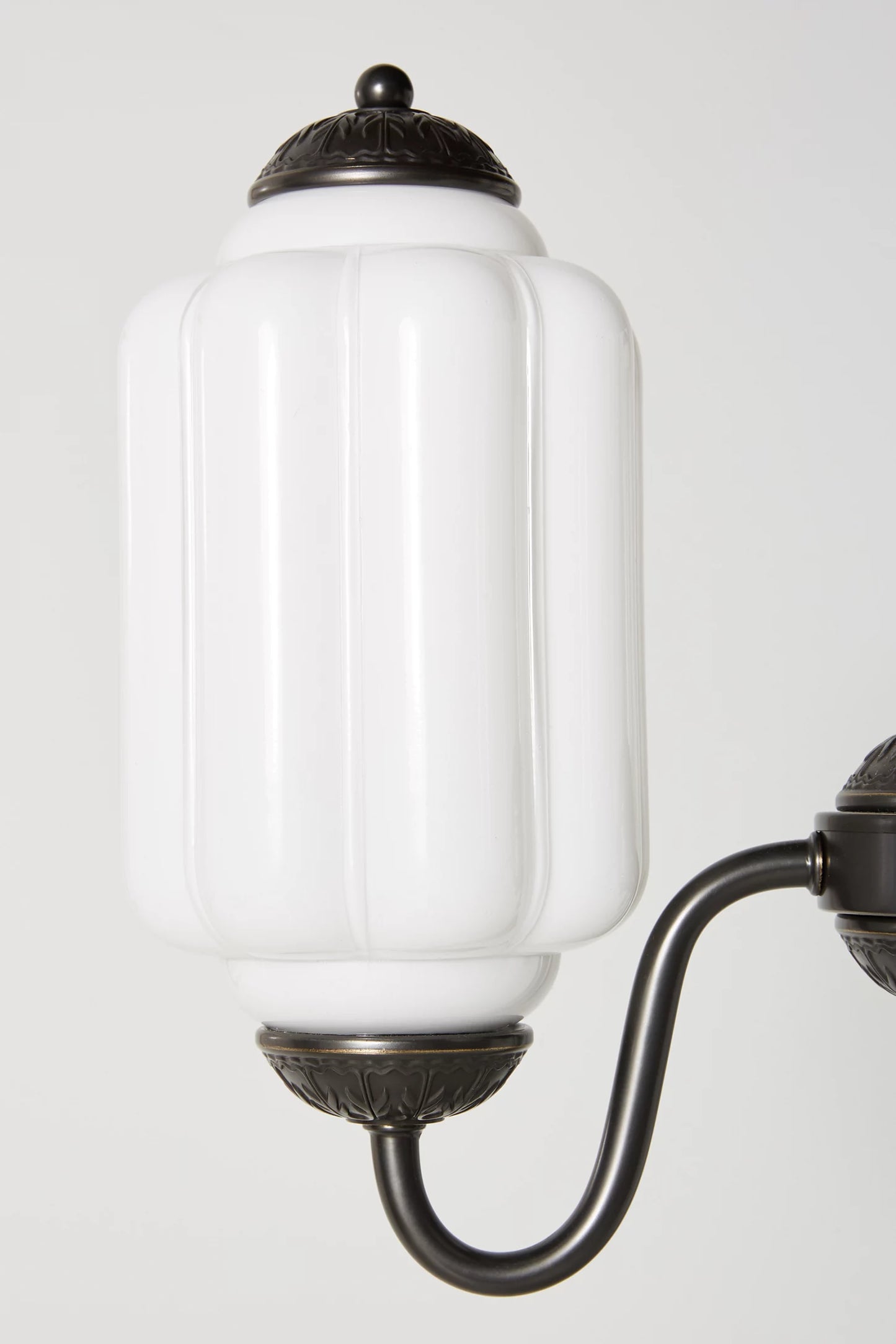 Vintage Eloise Glas Kronleuchter 3 Flammig