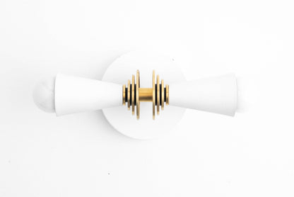 Pyralis Cone Art Deco Wall Light - Multi-Directional Sconce for Vanity or Wall