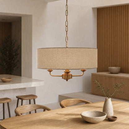 Tela Classic Multi-Light Design Pendant Light – Traditional Style Hanging Lamp for Dining Room