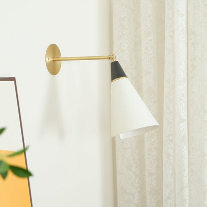 Magari Mid Century Wandleuchte Messing Schwenkbar