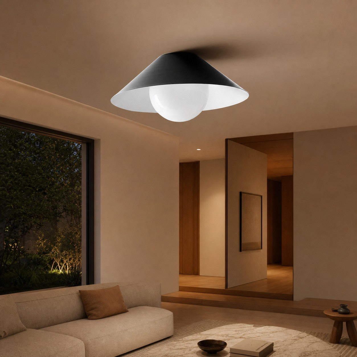 Brivana Semi Flush Deckenleuchte – Minimalistisches Design für Schlafzimmer & Wohnzimmer
