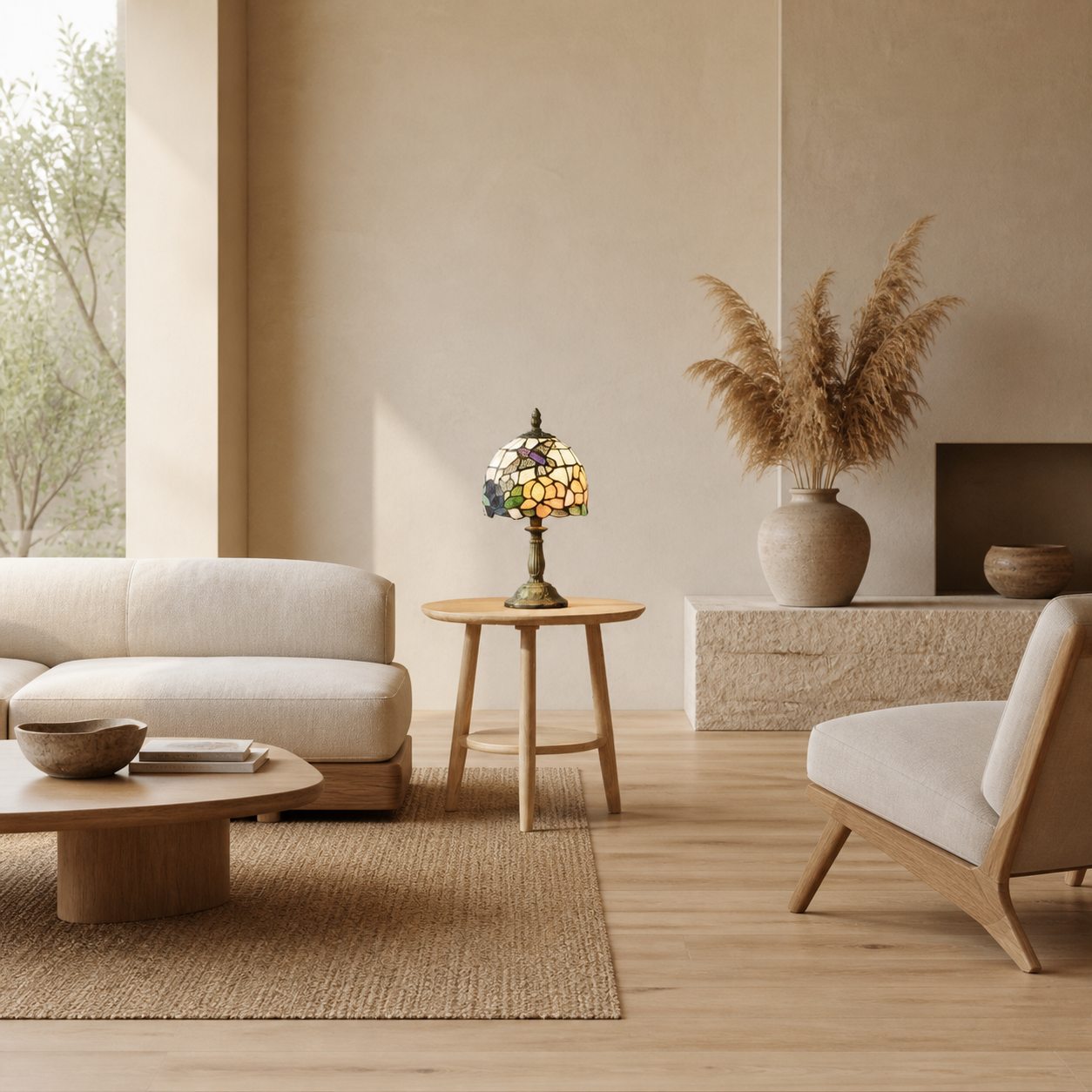 TF Harken Dekorative Juwelen-Tischleuchte - Atemberaubendes Glasdesign, perfekt für Schlafzimmer oder Wohnzimmer