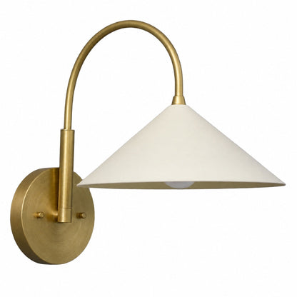 Curva Metall-Wandleuchte im Vintage-Stil – eleganter kegelförmiger Lampenschirm für Schlafzimmer