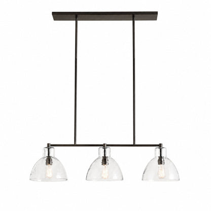 Glavira Linear-Kronleuchter aus recyceltem Glas – elegante, moderne Beleuchtung