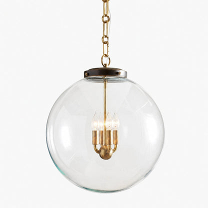 Sterling Minimalist Glass Pendant Collection - Vintage Brass Lighting Design