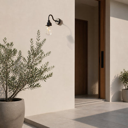 Trevanta Contemporary Outdoor Wall Light – Minimalist Lantern for Entryways & Facades
