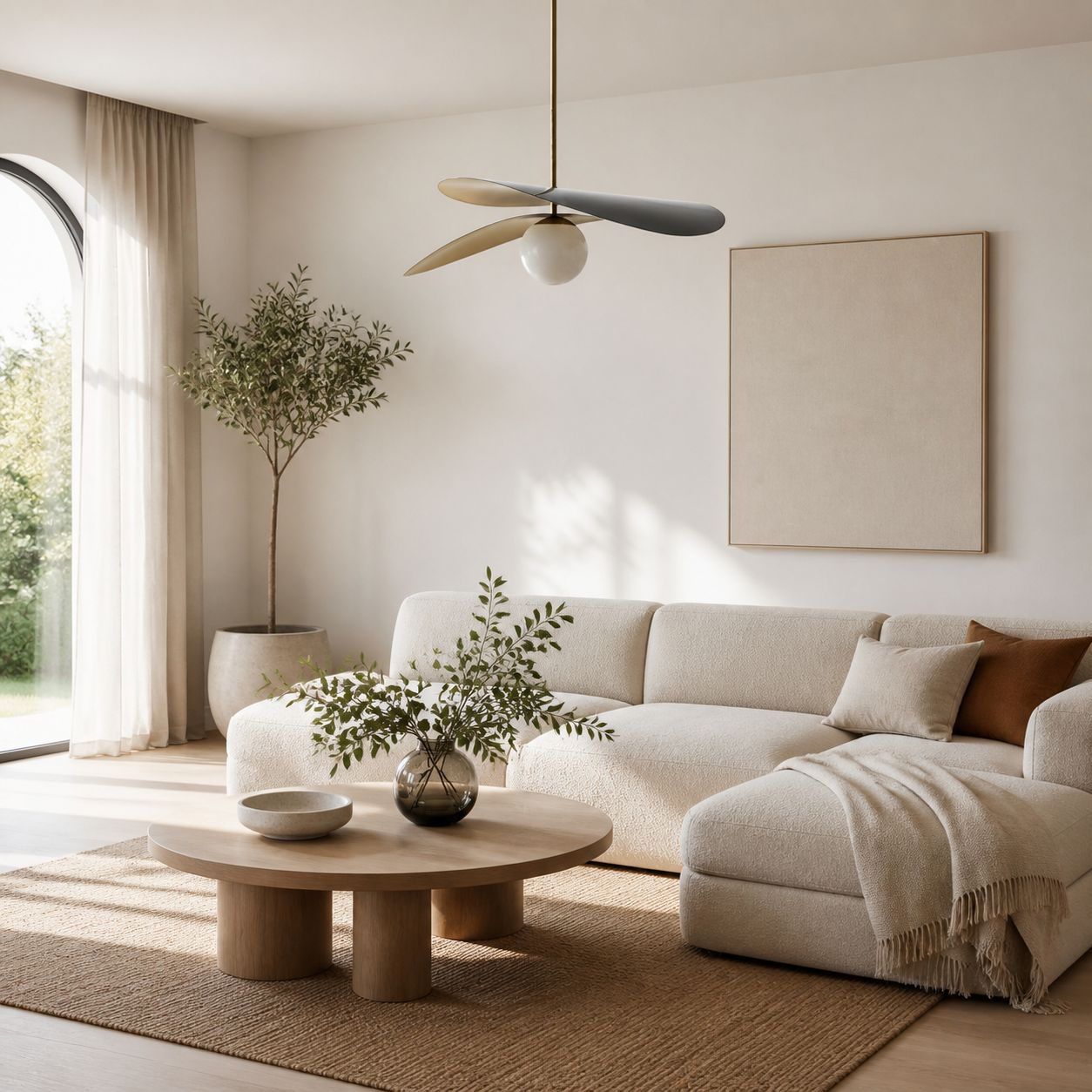 Tynora Pendelleuchte – Modern mit Metallic-Oberflächen und Glas