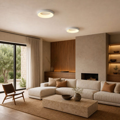 Lumiflexa Modern Round Ceiling Light Acrylic Shade for Bedroom and Hallways