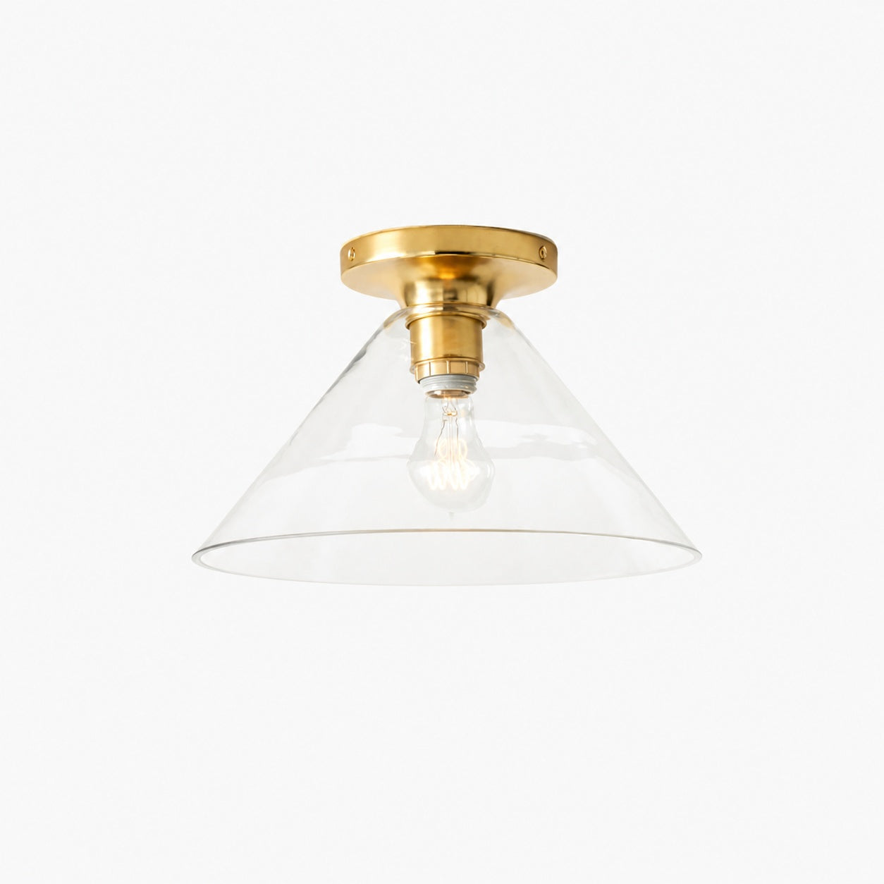 Conica Cone Flush Mount – Glas-Deckenleuchte für moderne Räume