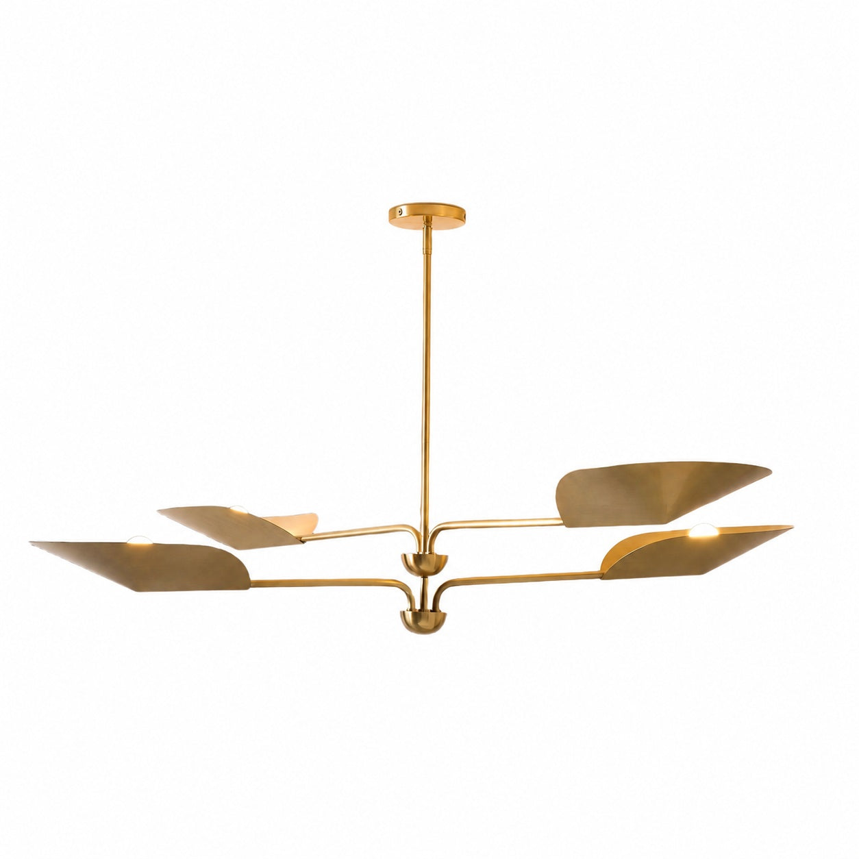 Kronleuchter aus Lutal-Bronze – Modernes Design mit monochromer Oberfläche