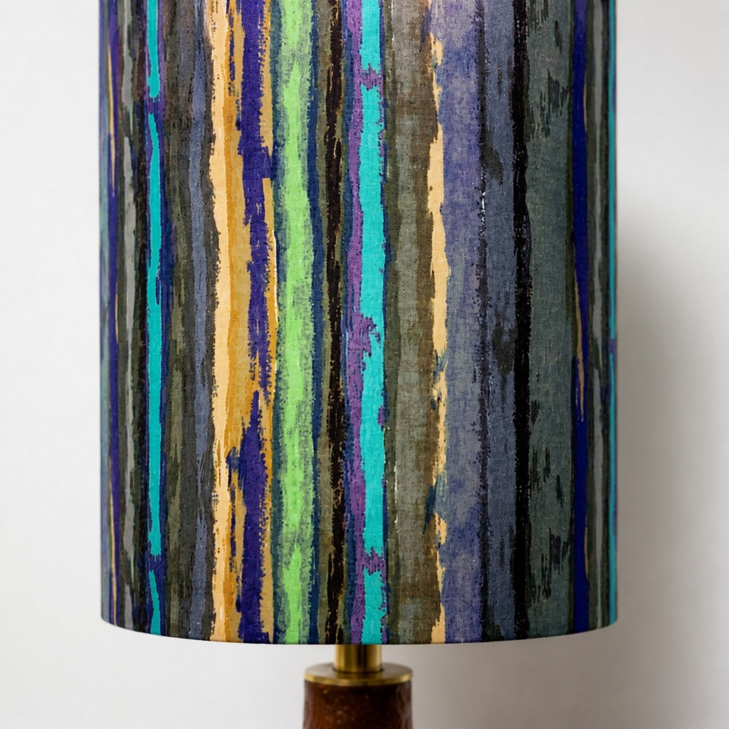 Liberty-Style Fabric Shade Ceramic Table Lamp for Bedside Ambient Lighting