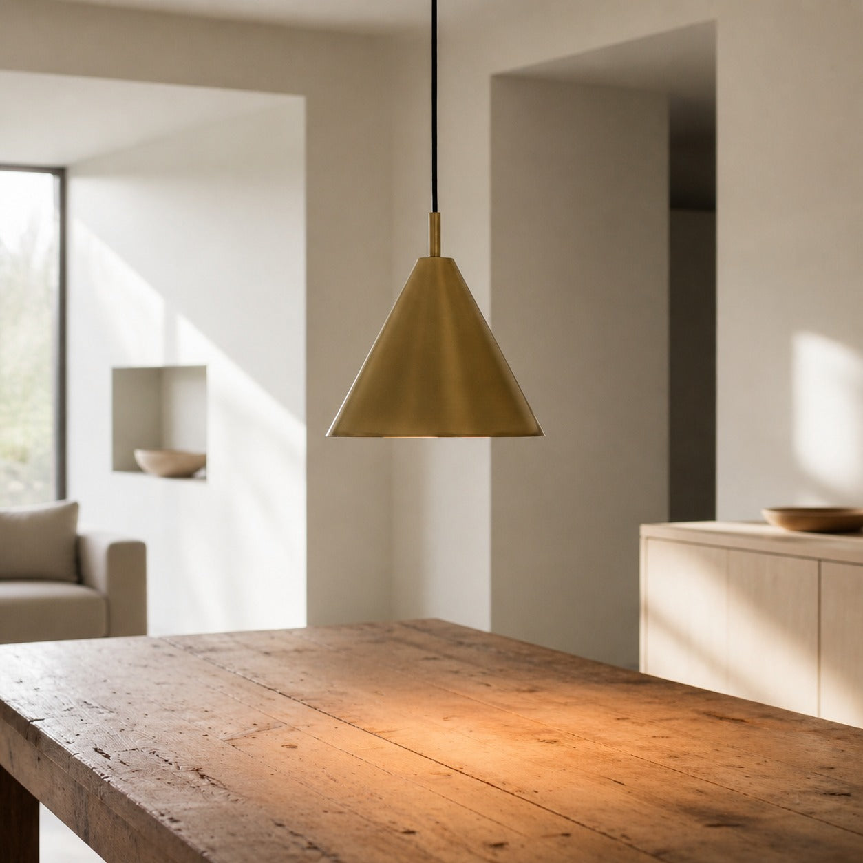 Oricone Pendant Light – Classic and Chic Design With Bronze or Brass Finish Perfect for Dining or Living Room