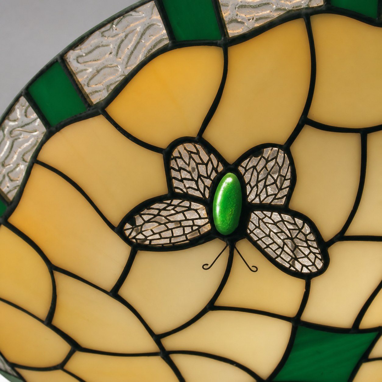 TF Schmetterlings-Pendelleuchte – Dekorative Buntglas-Pendelleuchte für Schlafzimmer oder Eingangsbereich 
