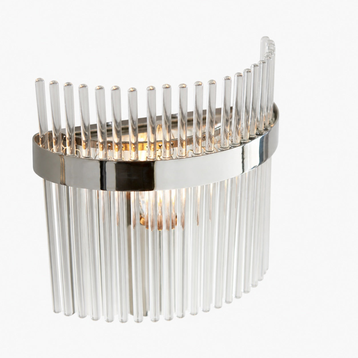 RibGlow Minimalist Glass Rod Wall Light - Elegant Accent Sconce for Home