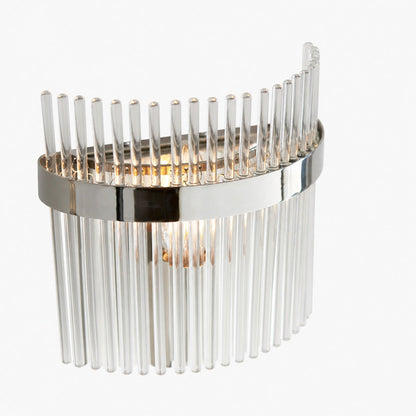 RibGlow Minimalist Glass Rod Wall Light - Elegant Accent Sconce for Home