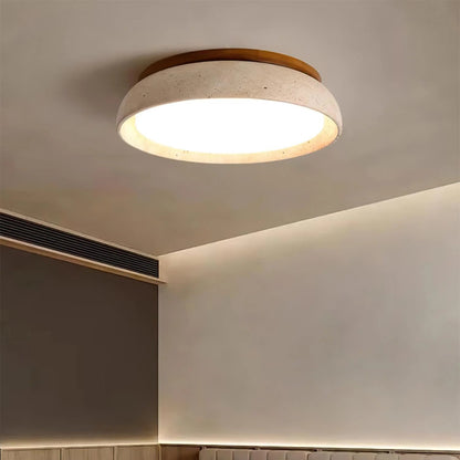 Modern Scandinavian Travertine Ceiling Light