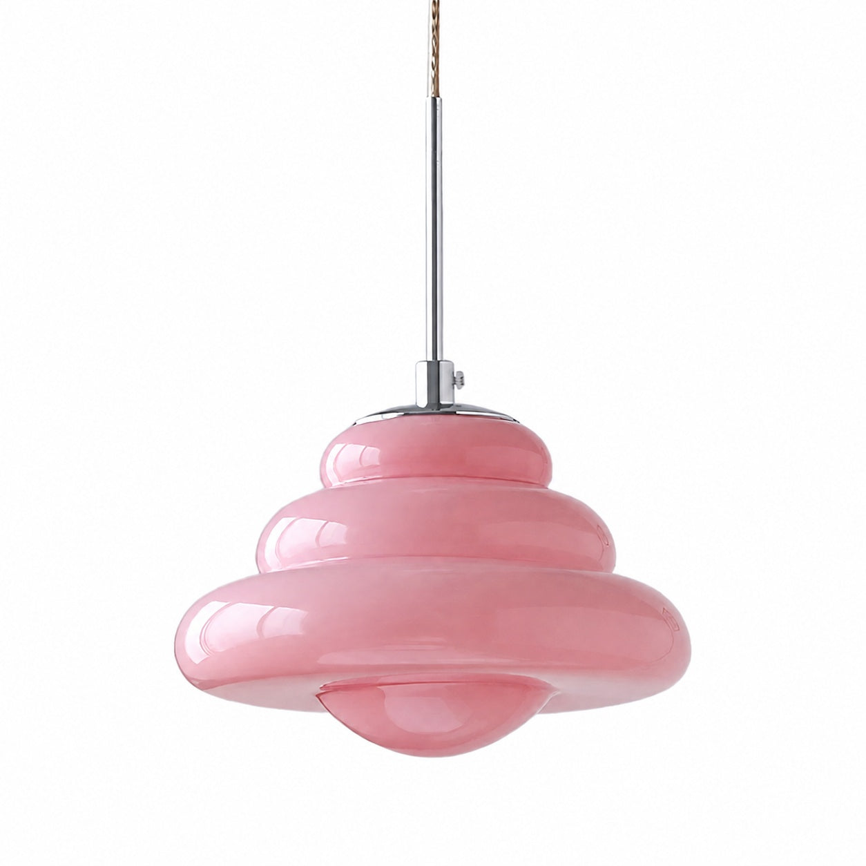 Bomiello Modern Layered Glass Pendant Light - Sculptural Minimal Light for Living Room or Bedroom