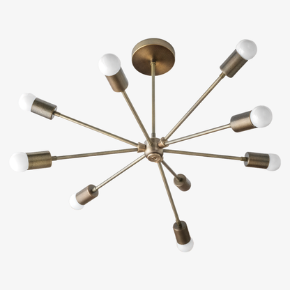 Mobilux Line Modern Chandelier - Mid Century Ceiling Light Fixture